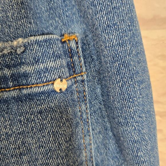 W Mica Los Angeles HIGH RISE UTILITY BF JOGGER Elastic Waist Denim Pants Size S - Picture 6 of 9